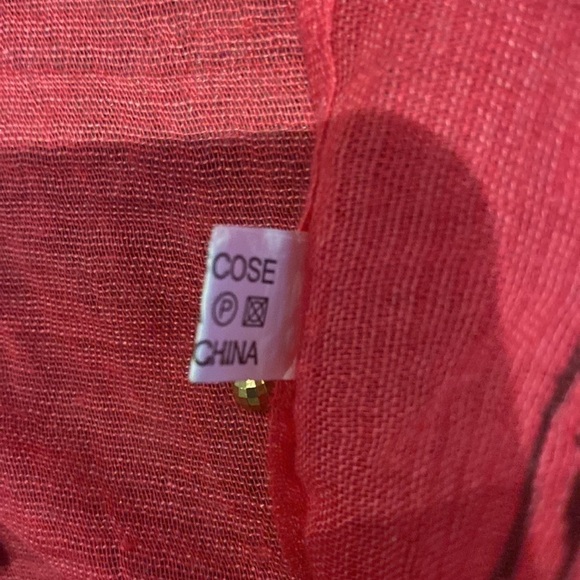 Vintage printed stone  embellished light weight oversized scarf - Picture 8 of 11